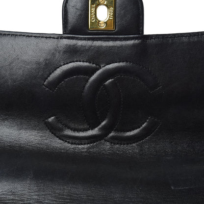 Chanel Lambskin Quilted Medium Rectangular Kelly Flap Bag Black 14 of 15