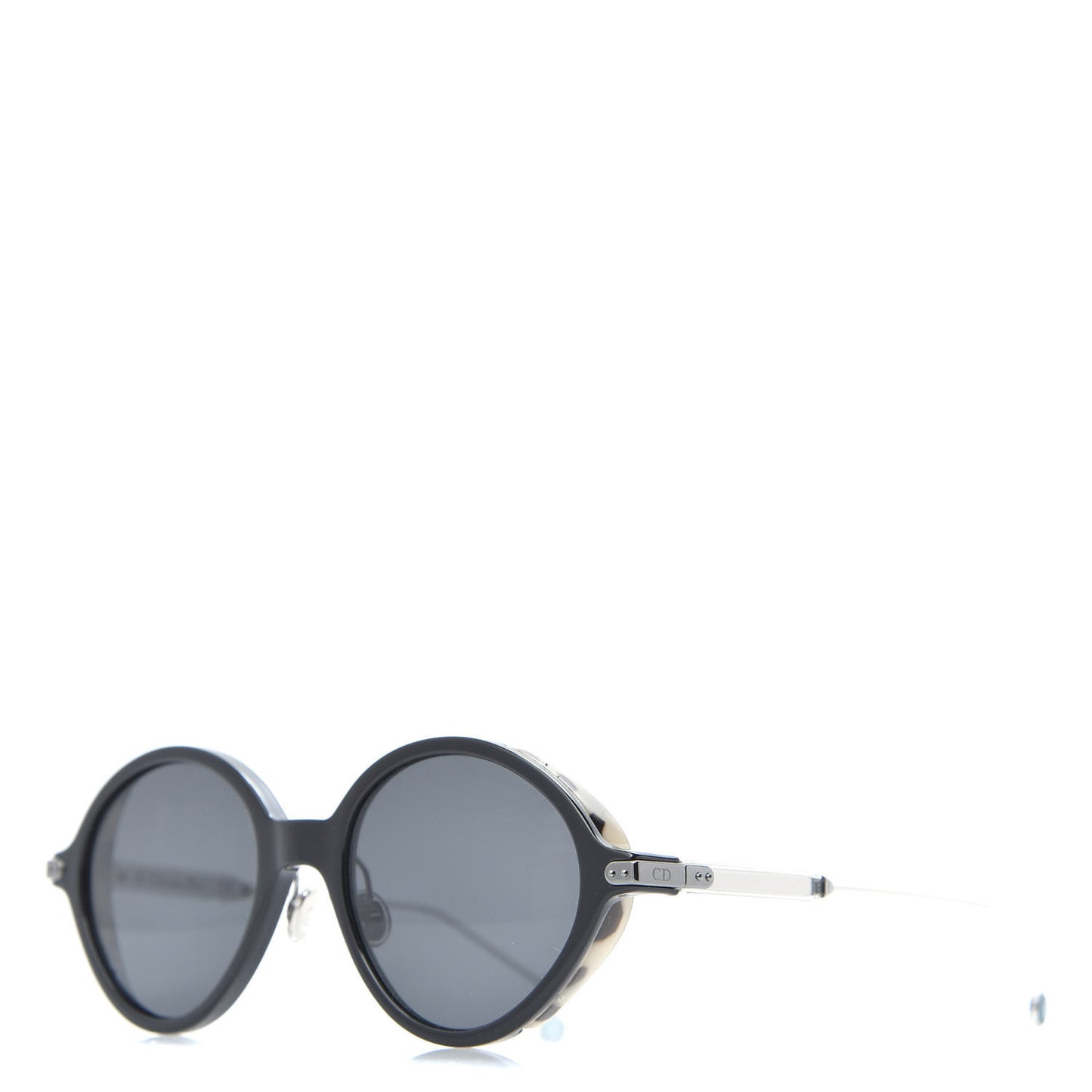Acetate Umbrage Round Sunglasses Tortoise Black