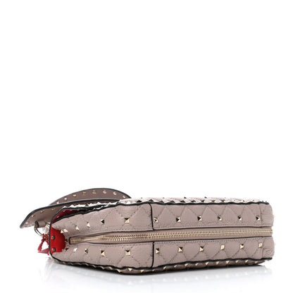 Valentino Garavani Grained Calfskin Medium Rockstud Spike Up Shoulder Bag Poudre 3 of 4