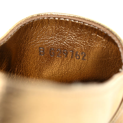 Chanel Laminated Lambskin Grosgrain CC Espadrilles 35 Gold Black 7 of 7