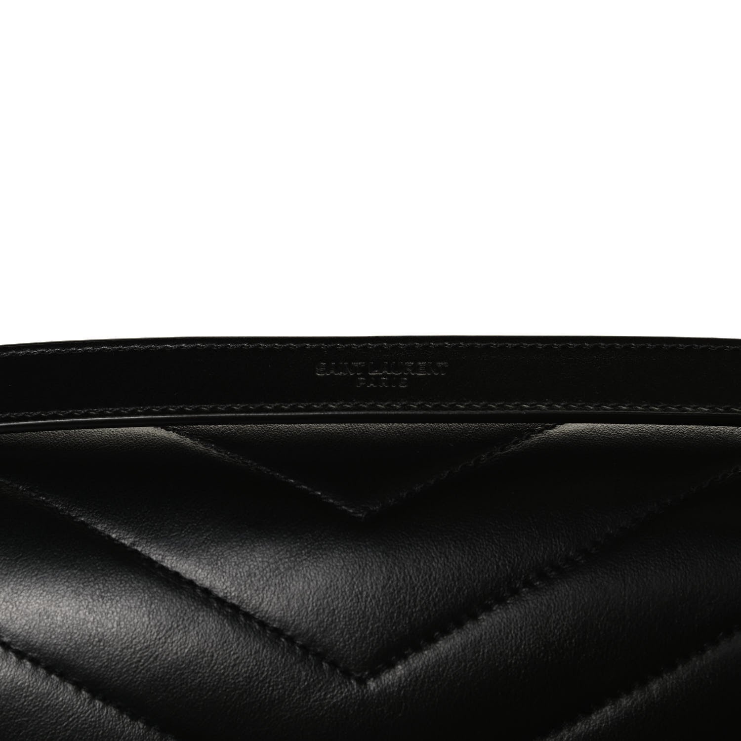 Saint Laurent Calfskin Y Quilted Monogram Large Loulou Chain Satchel Black 8 of 11