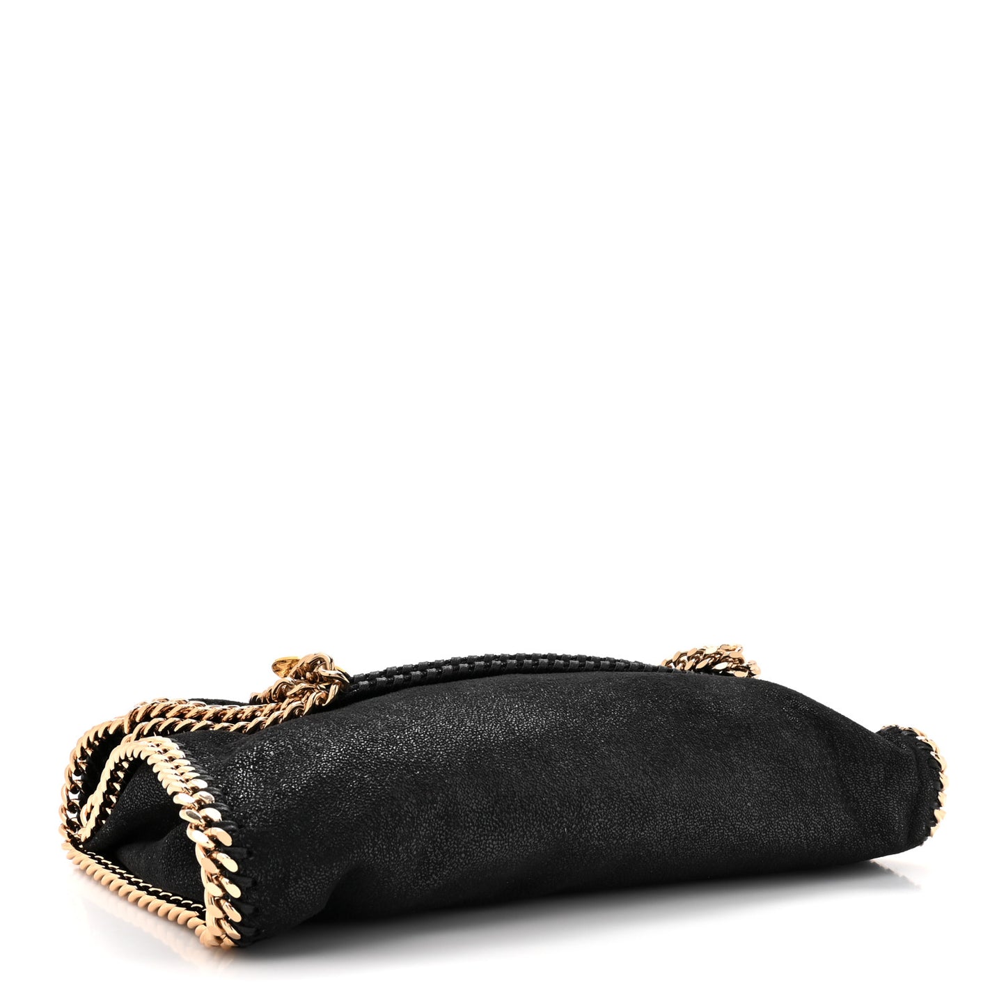 Shaggy Deer Small Falabella Fold Over Tote Black