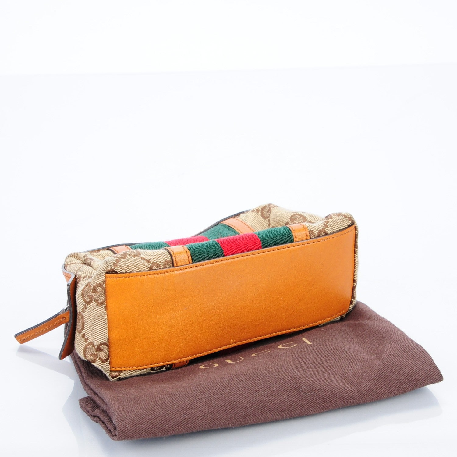 Gucci Monogram Web Small Cosmetic Case Orange 4 of 7