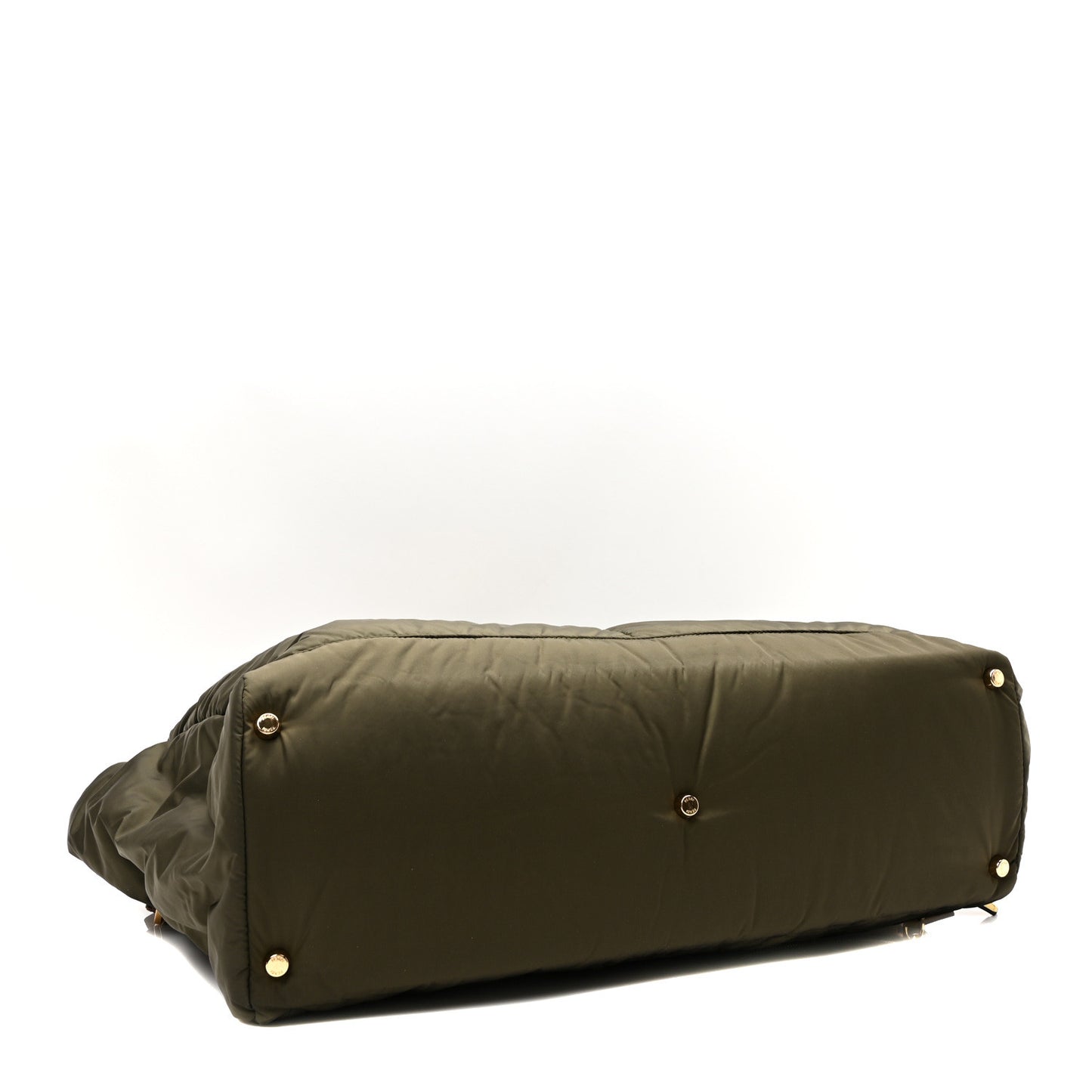 Nylon Dolmias Vitello Grace FF Large Peekaboo Iconic Satchel Military Brown Tortora