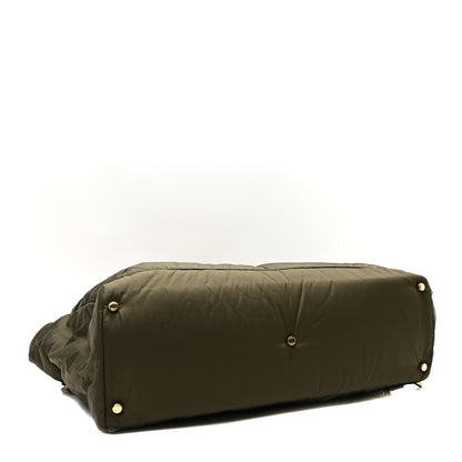 Fendi Nylon Dolmias Vitello Grace FF Large Peekaboo Iconic Satchel Military Brown Tortora 4 of 9