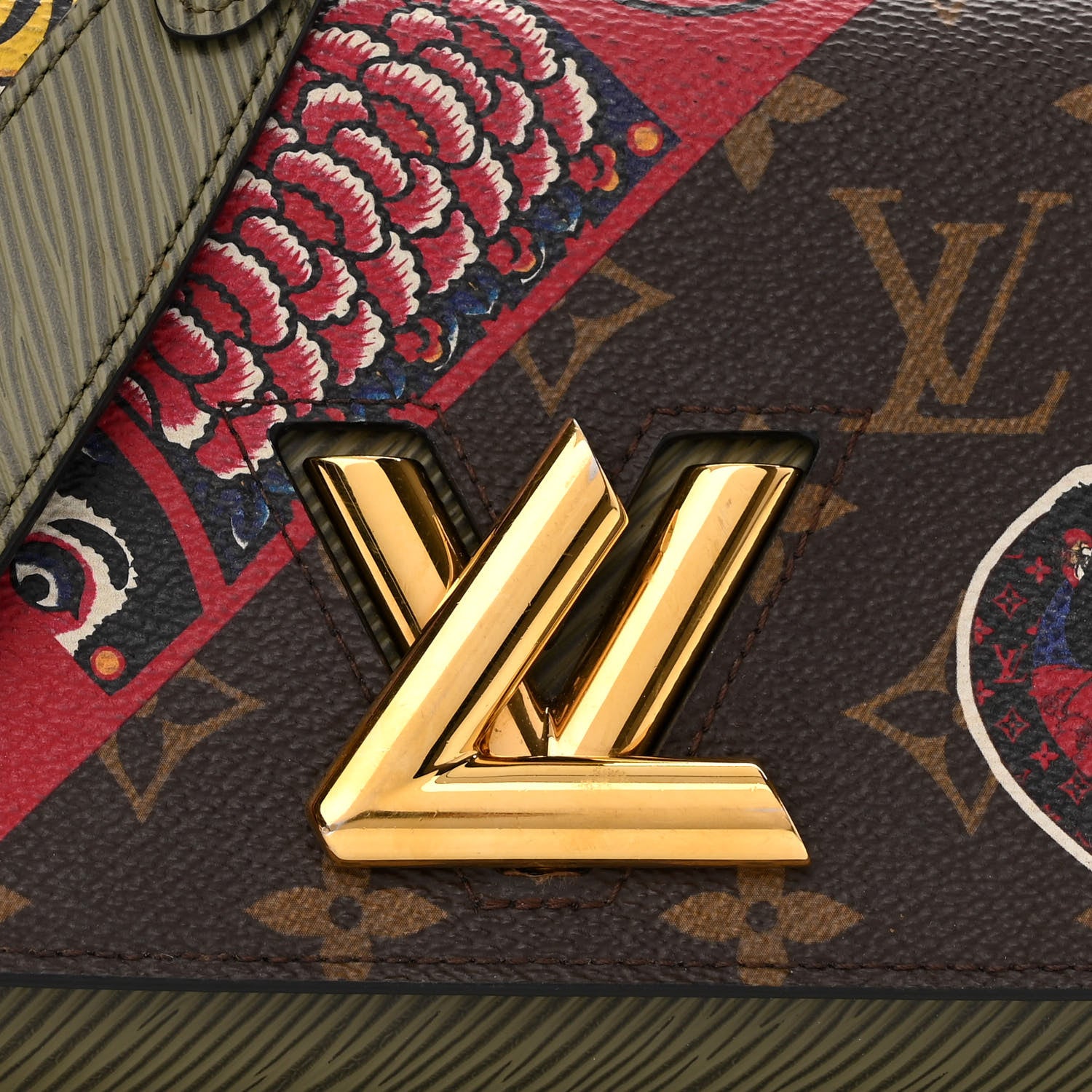 Louis Vuitton Monogram Epi Kabuki Twist Chain Wallet 7 of 9