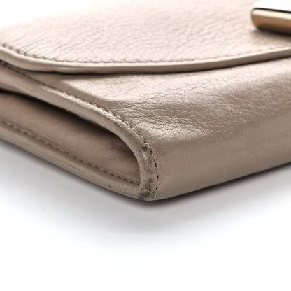 Chloe Calfskin Lily Continental Wallet Grey 10 of 14