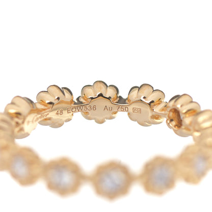 Cartier 18K Yellow Gold Diamond Cactus de Cartier Wedding Band Ring 48 4.5 5 of 5