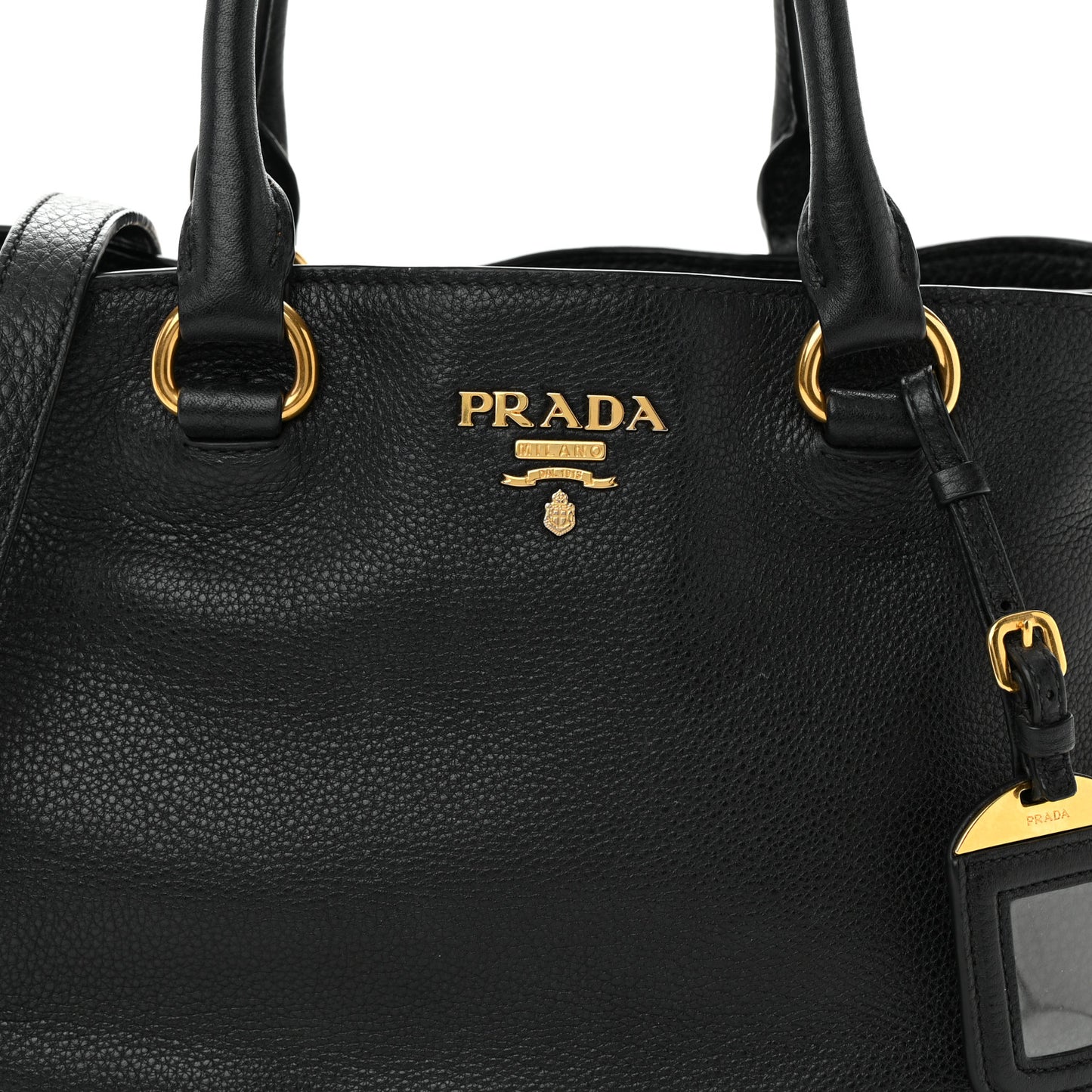 Vitello Daino Tote Nero Black