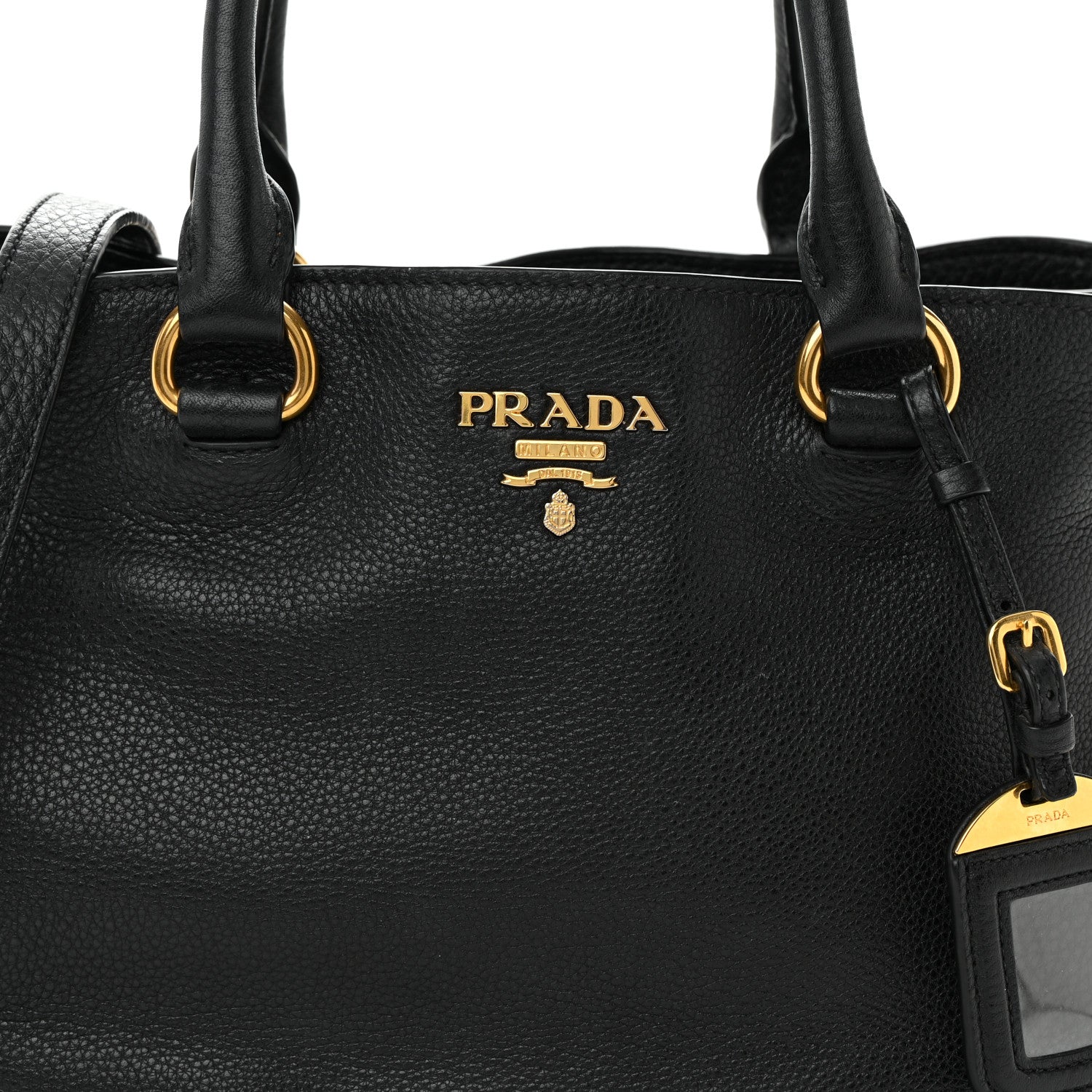 Prada Vitello Daino Tote Nero Black 10 of 23