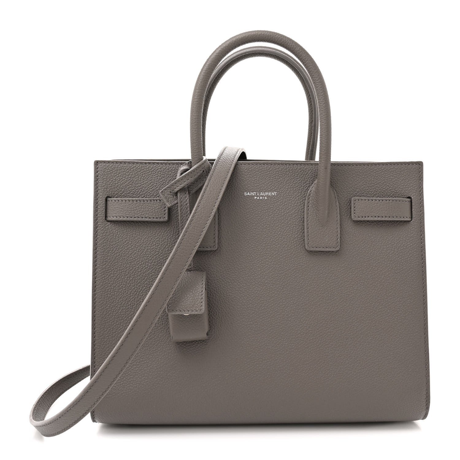 Saint Laurent Grained Calfskin Baby Sac De Jour Fog 1 of 16