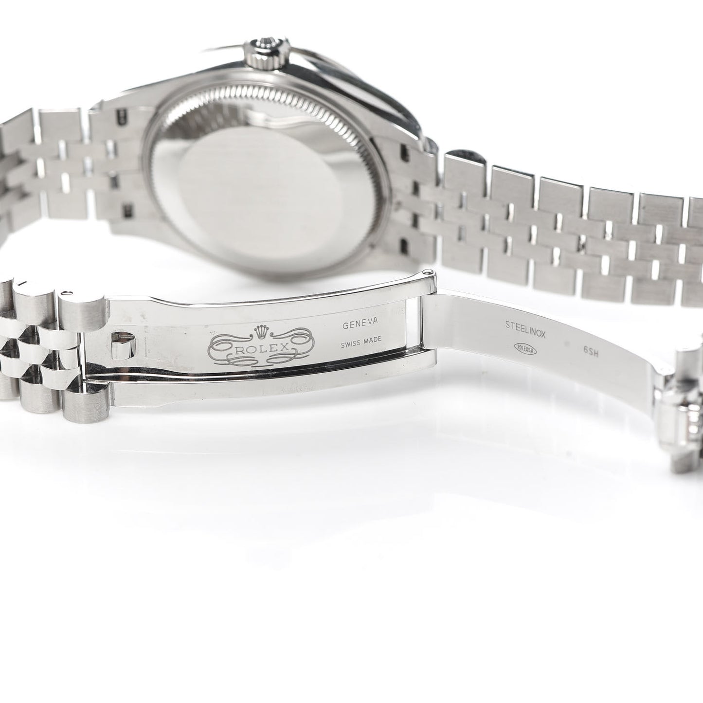 Stainless Steel 18K White Gold 31mm Oyster Perpetual Datejust Watch Pink Roman 278274
