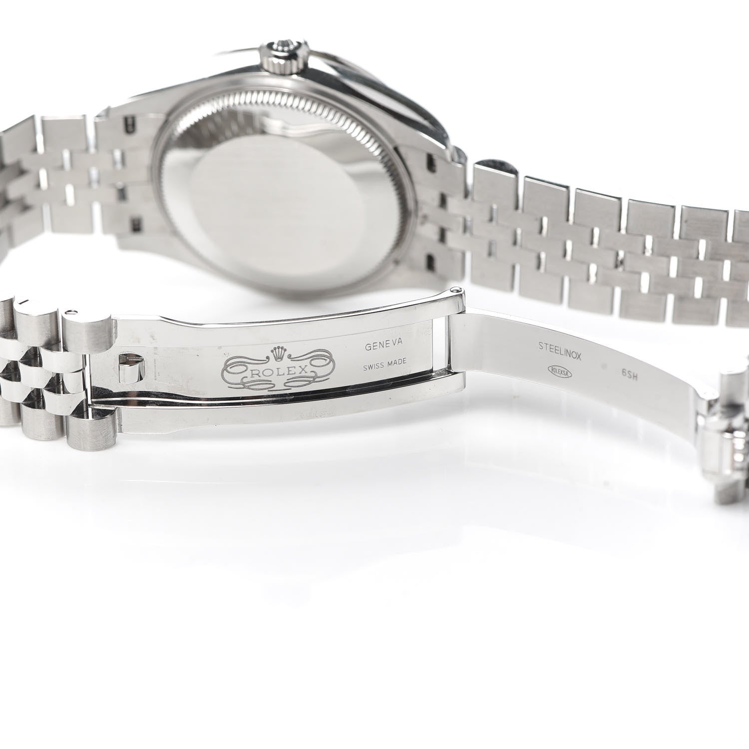 Rolex Stainless Steel 18K White Gold 31mm Oyster Perpetual Datejust Watch Pink Roman 278274 5 of 6