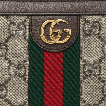 Gucci GG Supreme Monogram Web Ophidia Zip Around Wallet Brown 7 of 7
