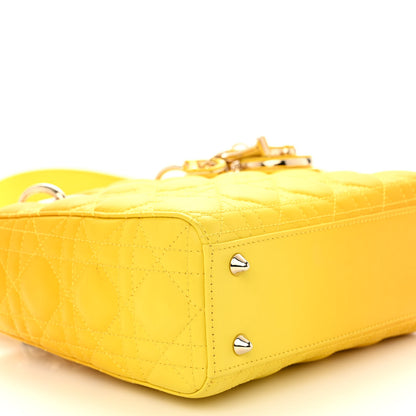 Christian Dior Lambskin Cannage Gradient Small My ABCDior Lady Dior Yellow 8 of 9