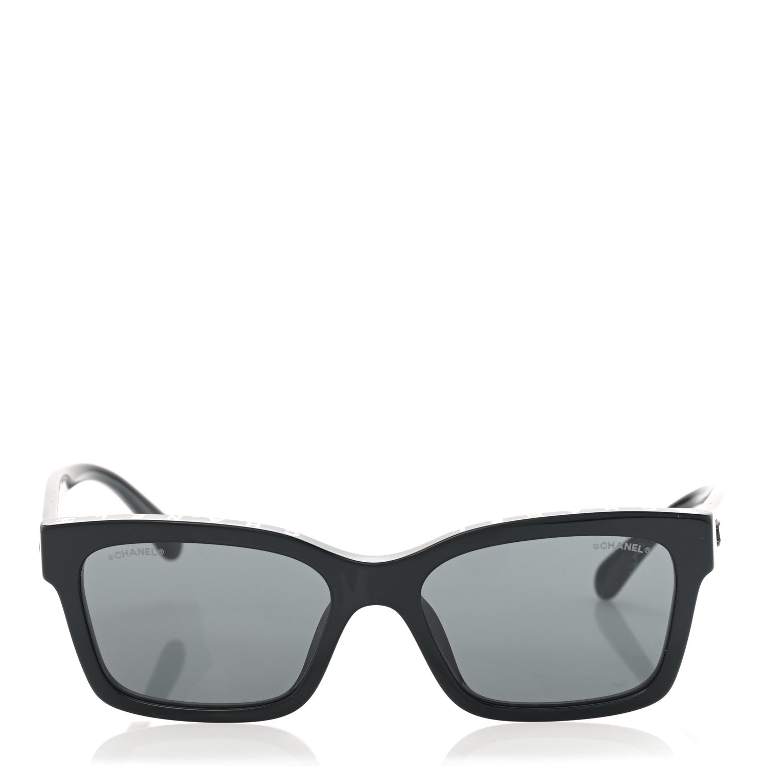 Chanel Acetate Square Sunglasses 5417-A Black 2 of 8