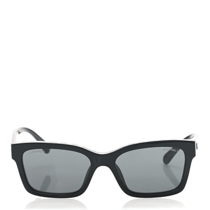 Chanel Acetate Square Sunglasses 5417-A Black 2 of 8