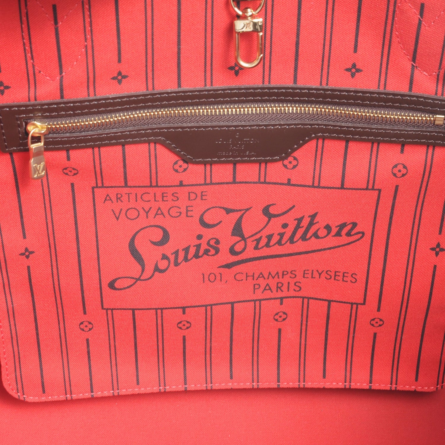 Louis Vuitton Damier Ebene Neverfull MM 7 of 9