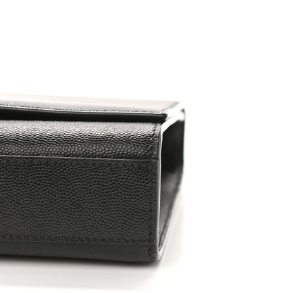 Saint Laurent Grain De Poudre Medium Classic Monogram Kate Satchel Black 8 of 9