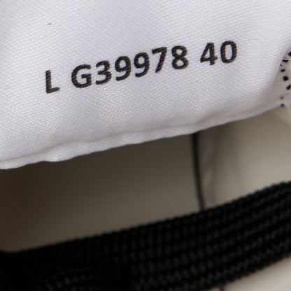 Chanel Calfskin CC Womens Sneakers 40 White Black 10 of 11
