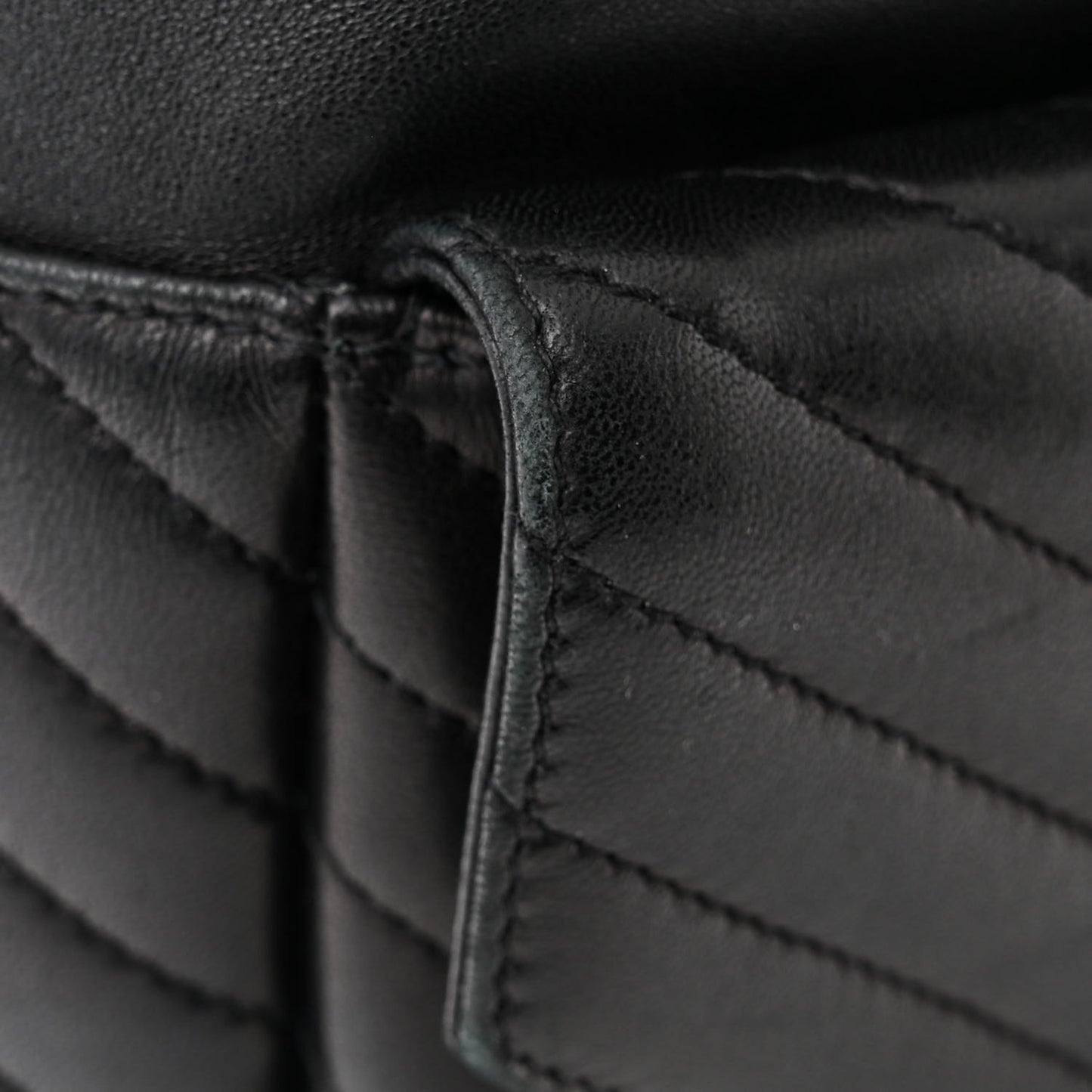 Lambskin Matelasse Monogram Joe Backpack Black