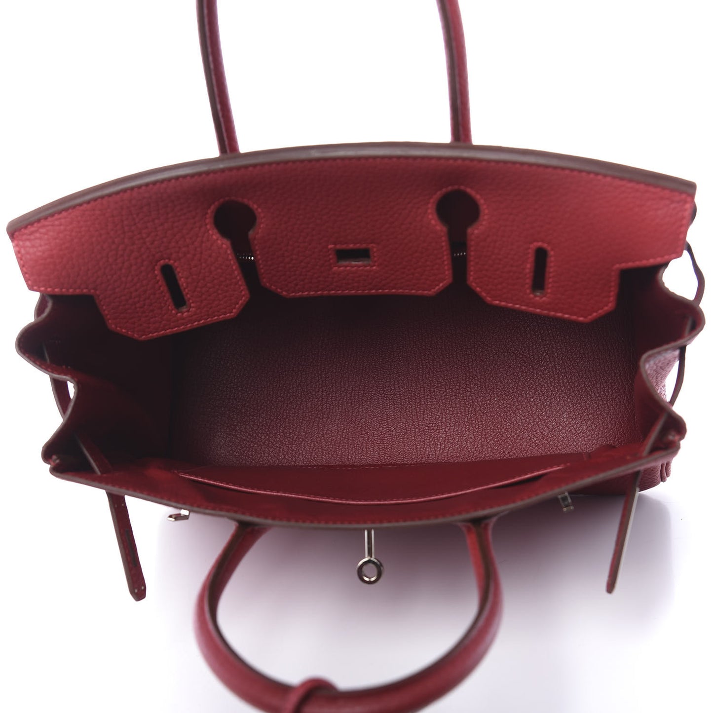 Taurillon Clemence Birkin 30 Rouge Vif