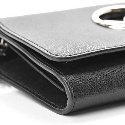 Fendi Vitello Cruise F is Fendi Wallet on Chain Black 9 of 11