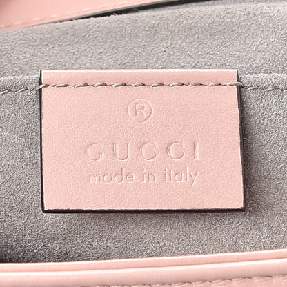 Gucci Calfskin Matelasse Mini GG Marmont Shoulder Bag Perfect Pink 8 of 9