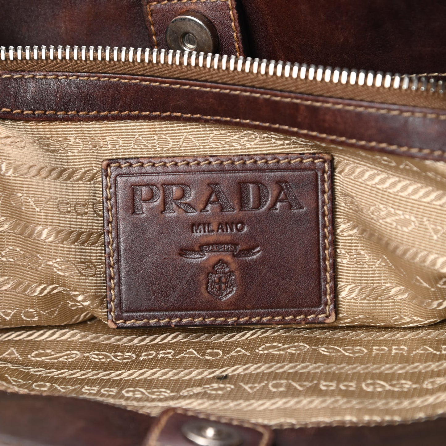 Jacquard Logo Tote Corda Moro