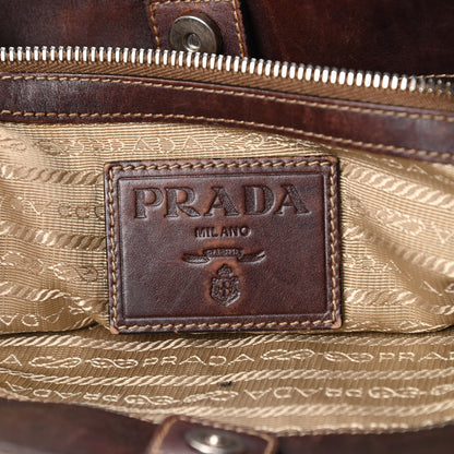 Prada Jacquard Logo Tote Corda Moro 6 of 20