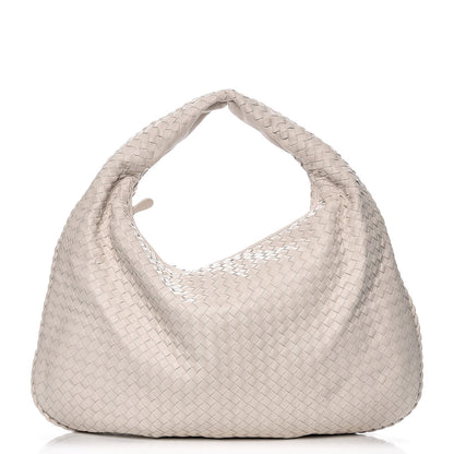 Bottega Veneta Nappa Intrecciato Maxi Veneta Hobo Mystic White 1 of 6