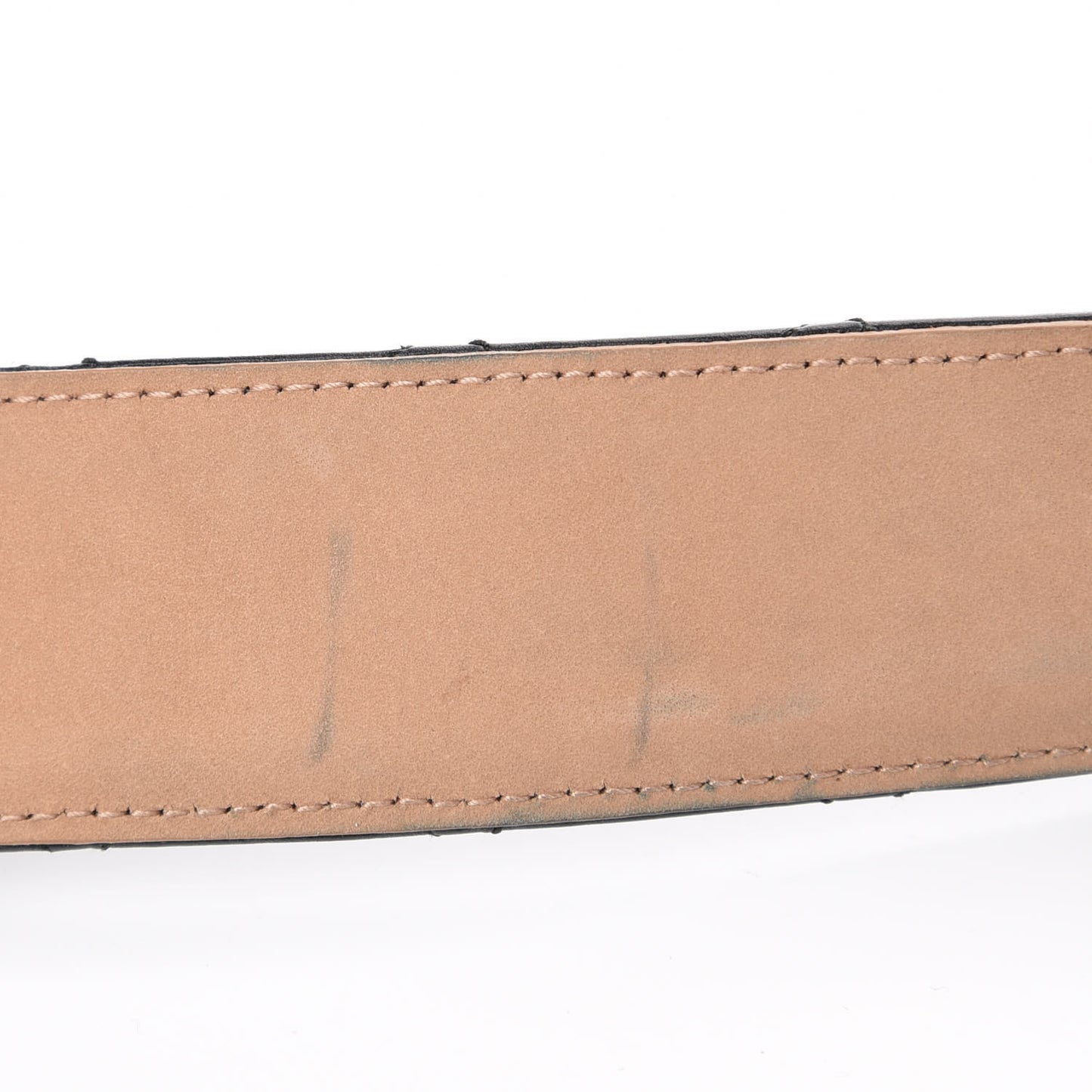 Aged Calfskin Quilted Reissue Belt 75 30 Black