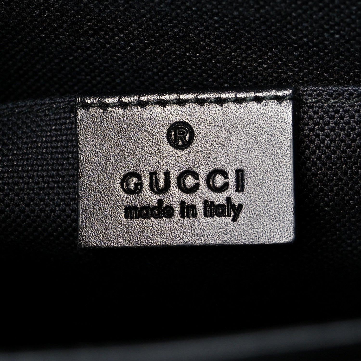 Gucci GG Supreme Monogram Selleria Calfskin Web New Web Cosmetic Case Black 6 of 7