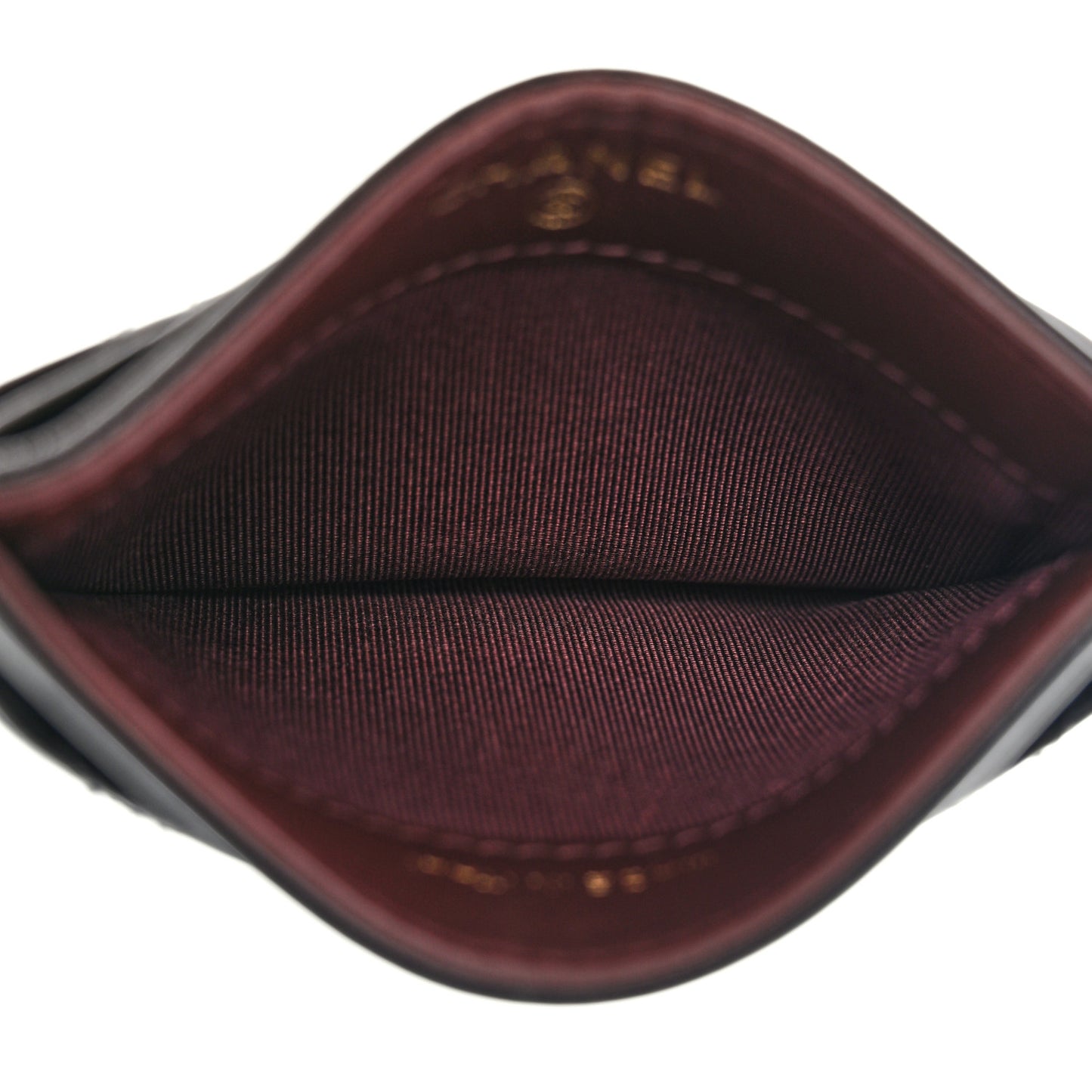 Caviar Quilted Card Holder Black