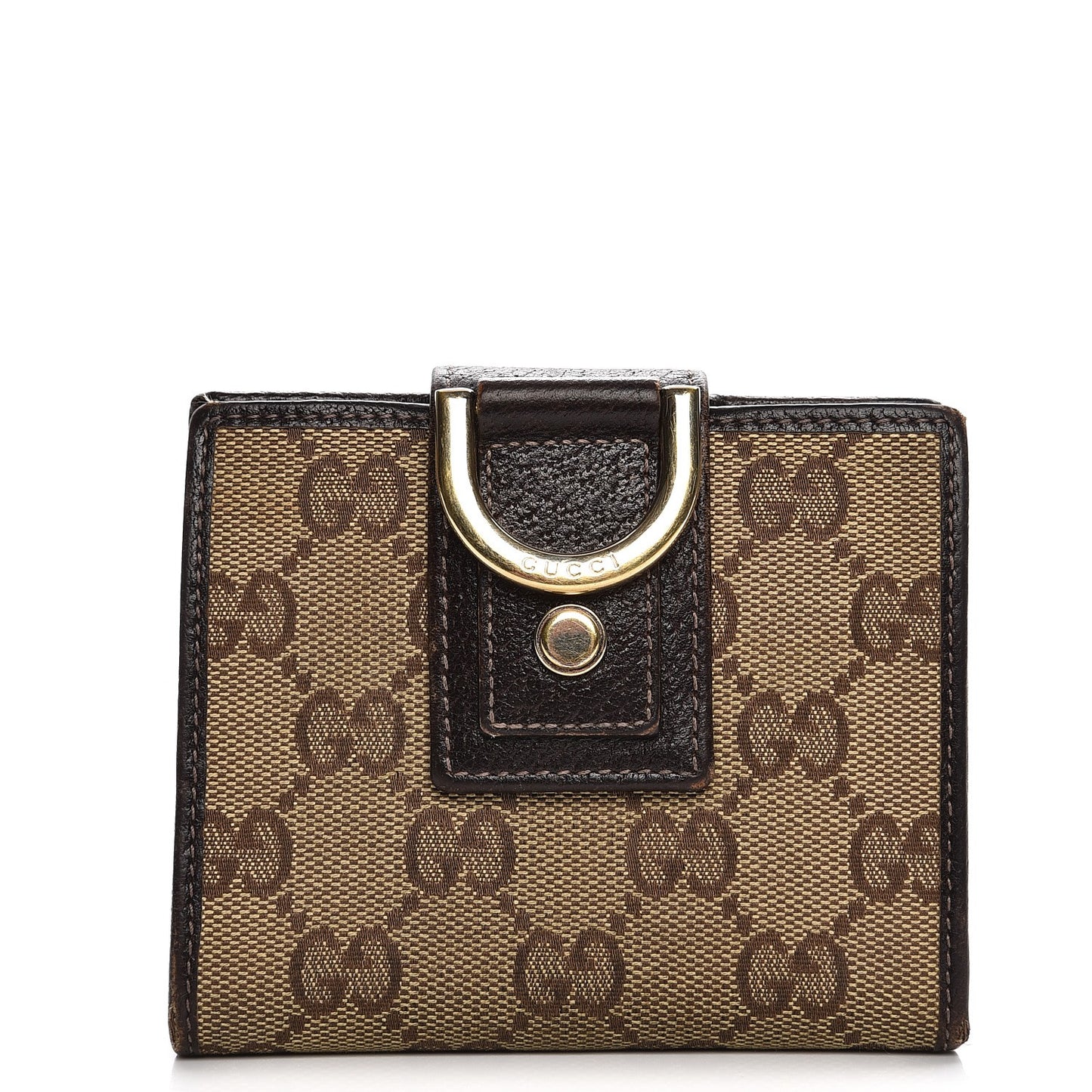 Monogram Abbey Compact Wallet Dark Brown