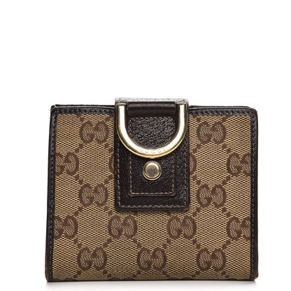 Gucci Monogram Abbey Compact Wallet Dark Brown 1 of 10