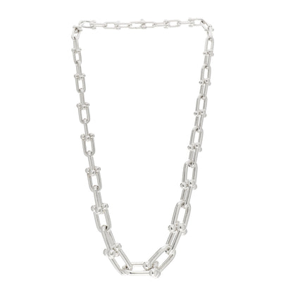 Tiffany Sterling Silver HardWear Graduated Link Necklace 3 of 5
