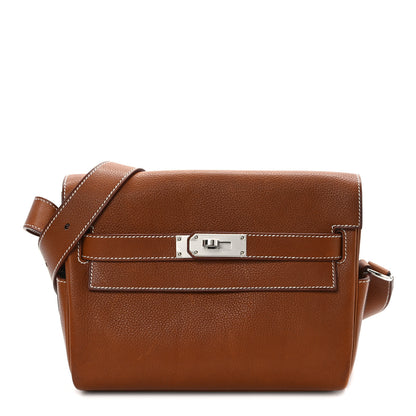 Hermes Barenia Faubourg Kelly Messenger PM Fauve 1 of 15