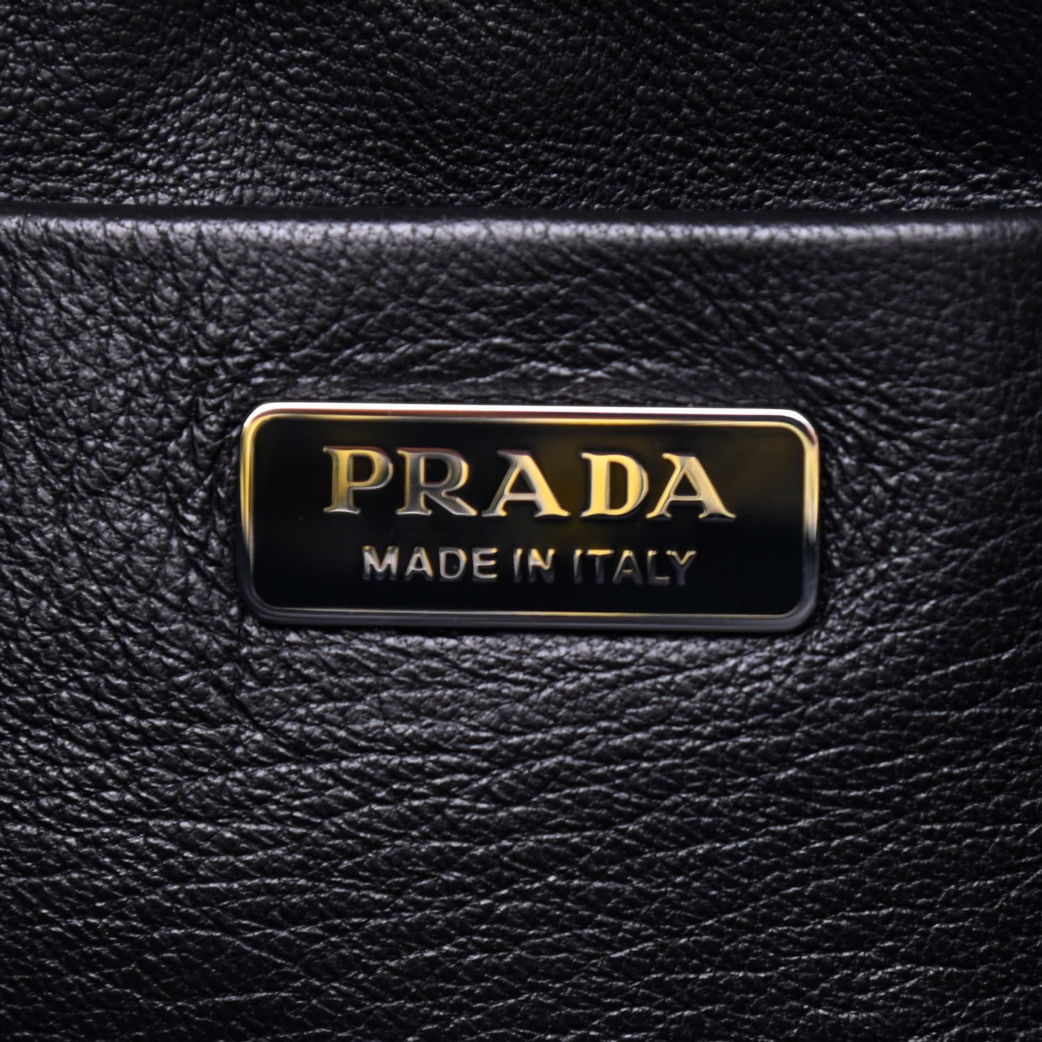 Prada Calfskin Double Match Bananas Chain Clutch Lemon Black 6 of 8