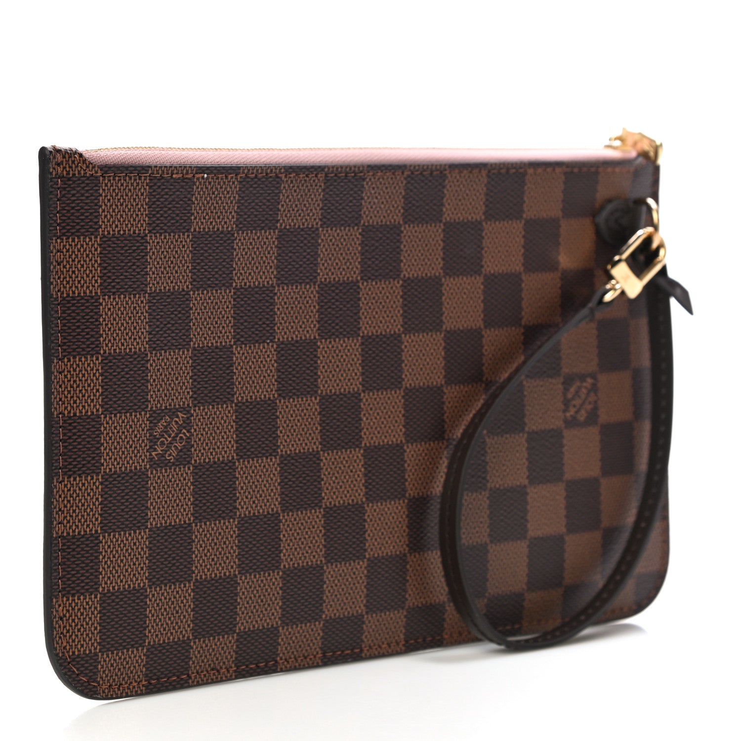 Louis Vuitton Damier Ebene Neverfull MM GM Pochette Rose Ballerine 4 of 10
