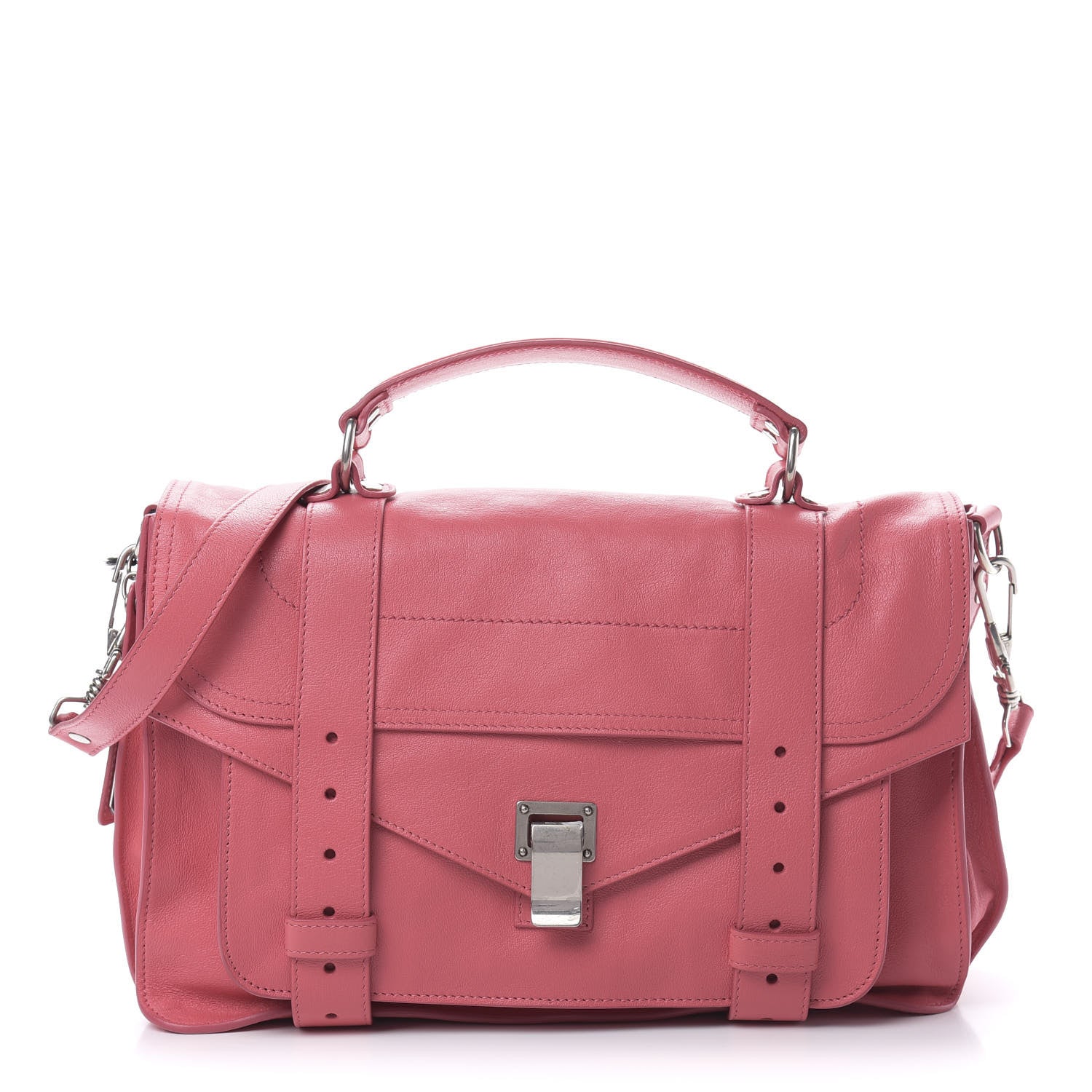 Proenza Schouler Lambskin Medium PS1 Satchel Hibiscus 1 of 12