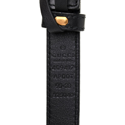 Gucci Calfskin Double G 20mm Belt 95 38 Black 3 of 4