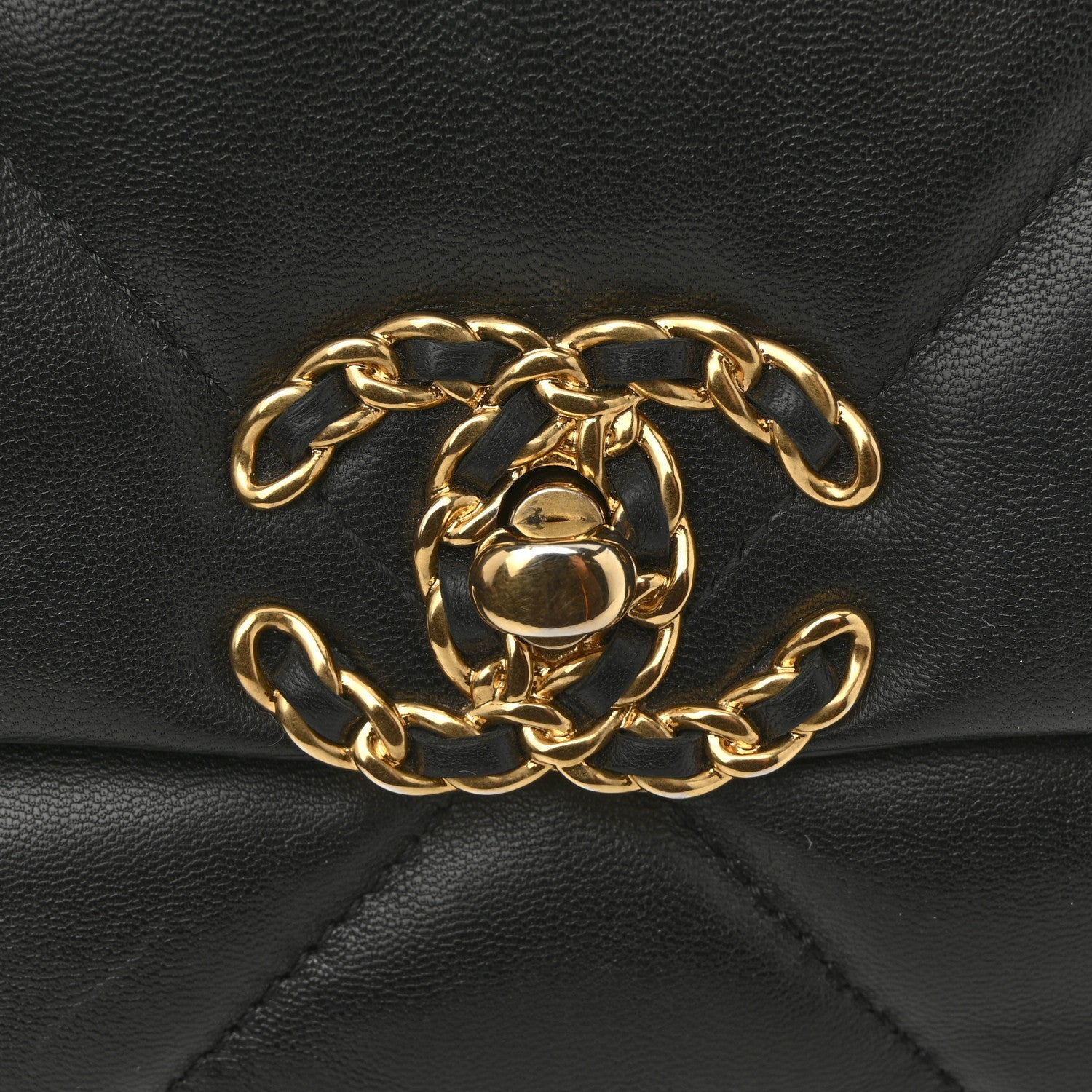 Chanel Lambskin Quilted Medium Chanel 19 Flap Black 11 of 11