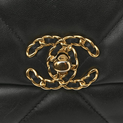 Chanel Lambskin Quilted Medium Chanel 19 Flap Black 11 of 11