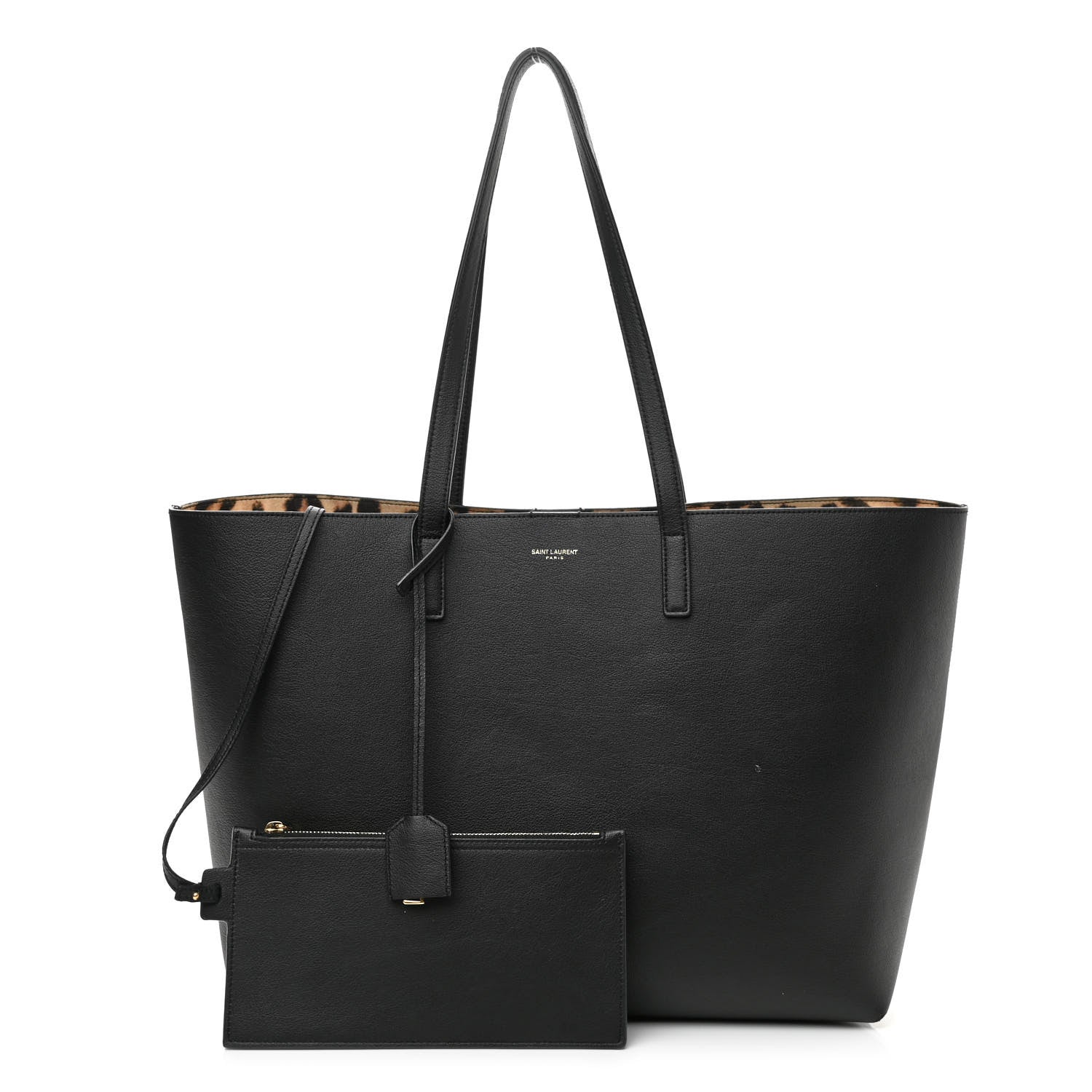 Saint Laurent Calfskin Large Shopping Tote Black 1 of 10