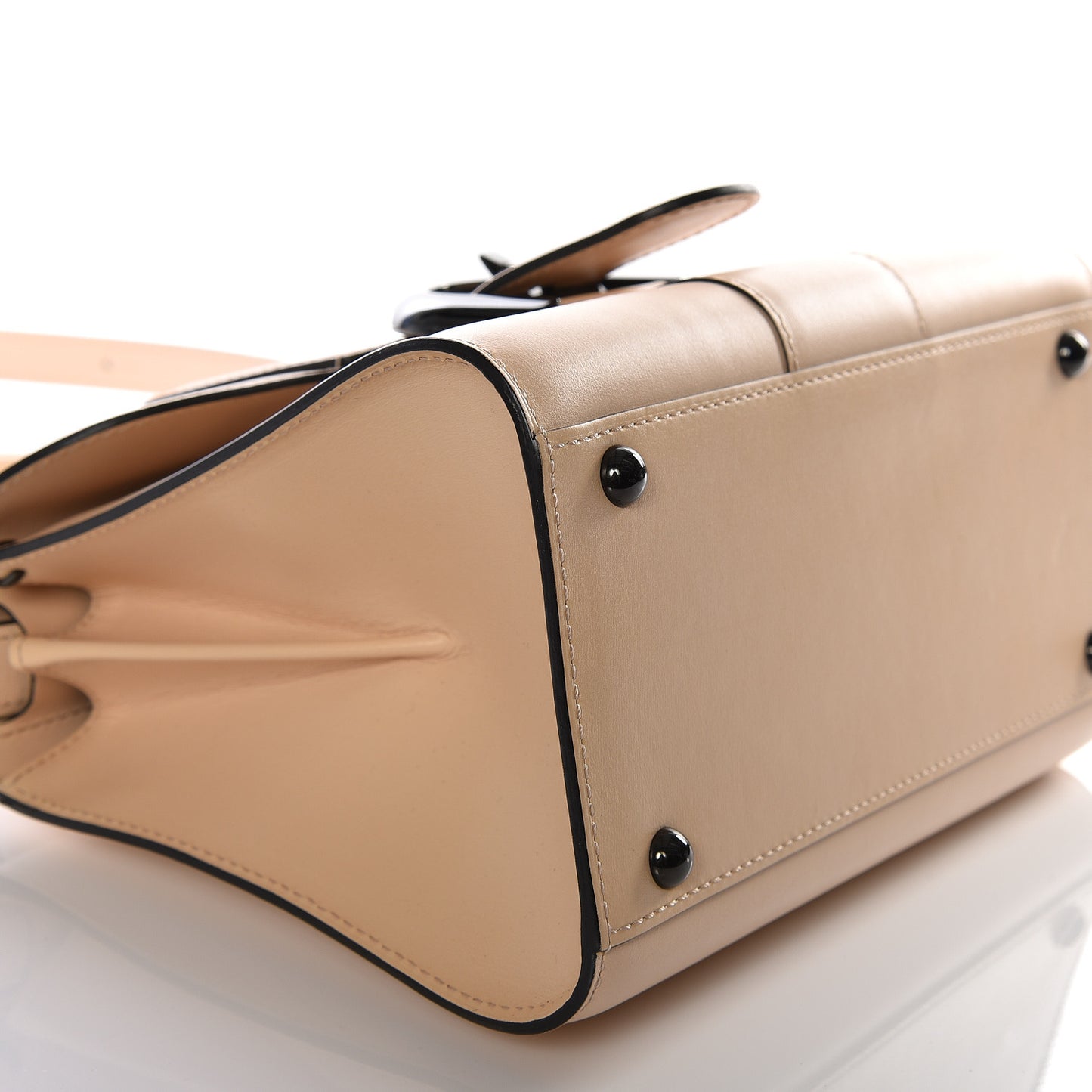 Calfskin Mini Brillant Satchel Nude