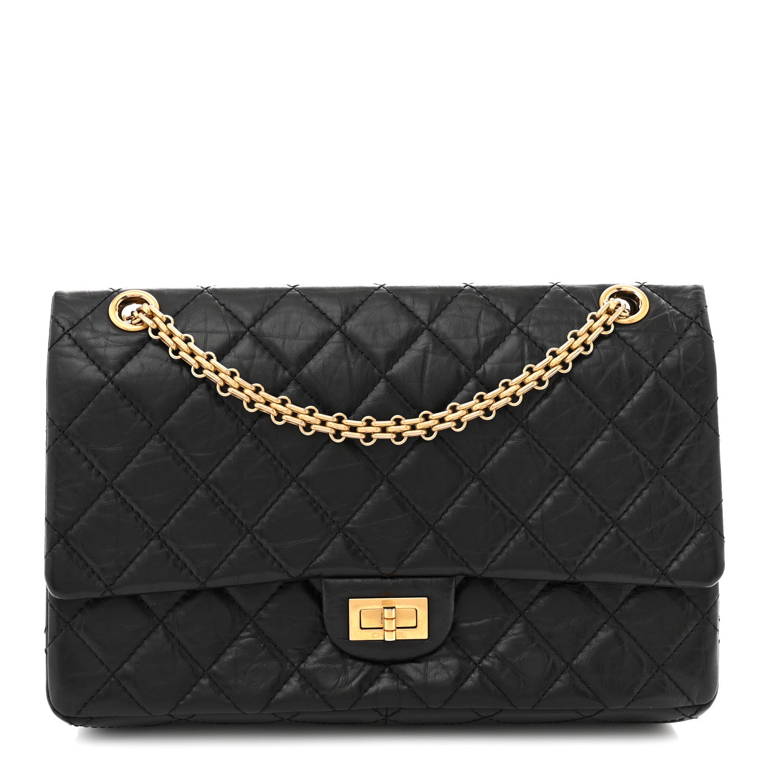 Chanel Aged Calfskin Quilted 2.55 Reissue 226 Flap Black 1 of 10