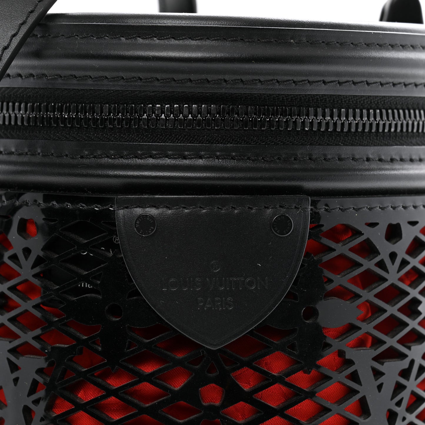 Patent Calfskin Monogram Cannes Black