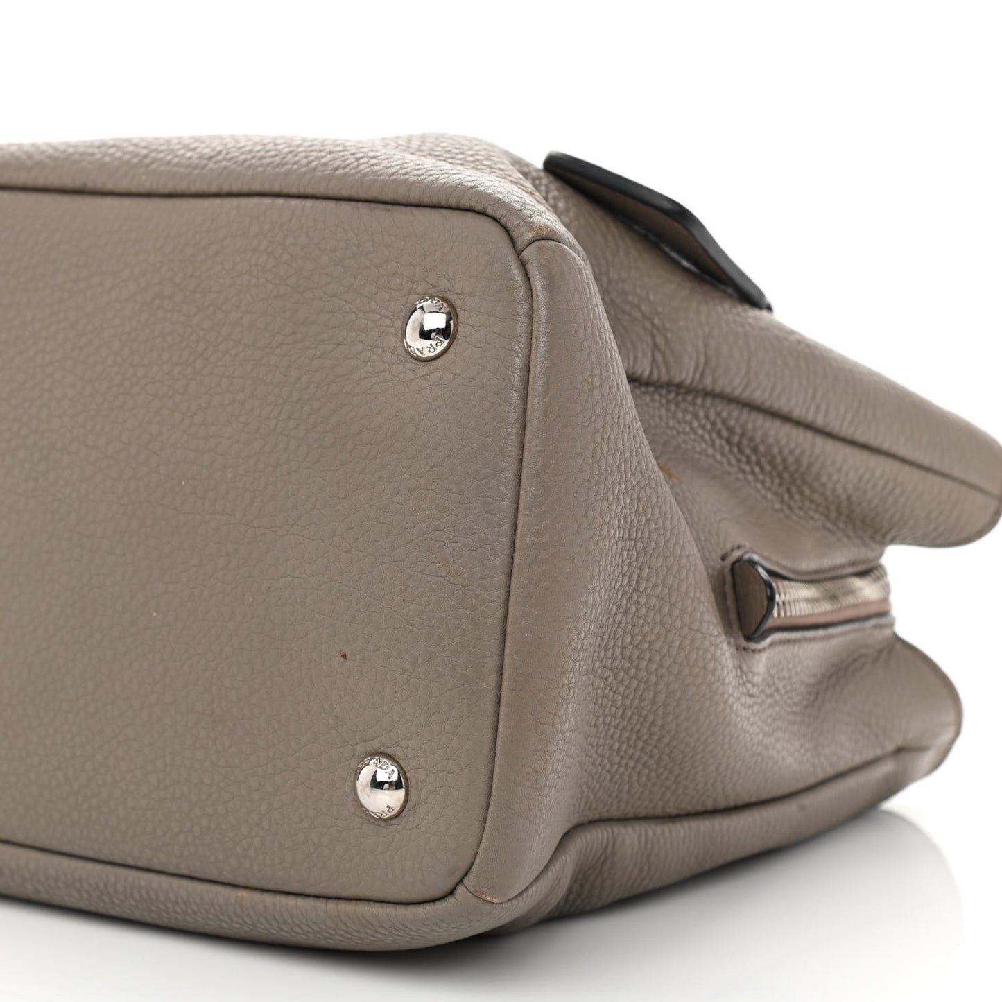 Vitello Phenix Top Handle Bag Argilla