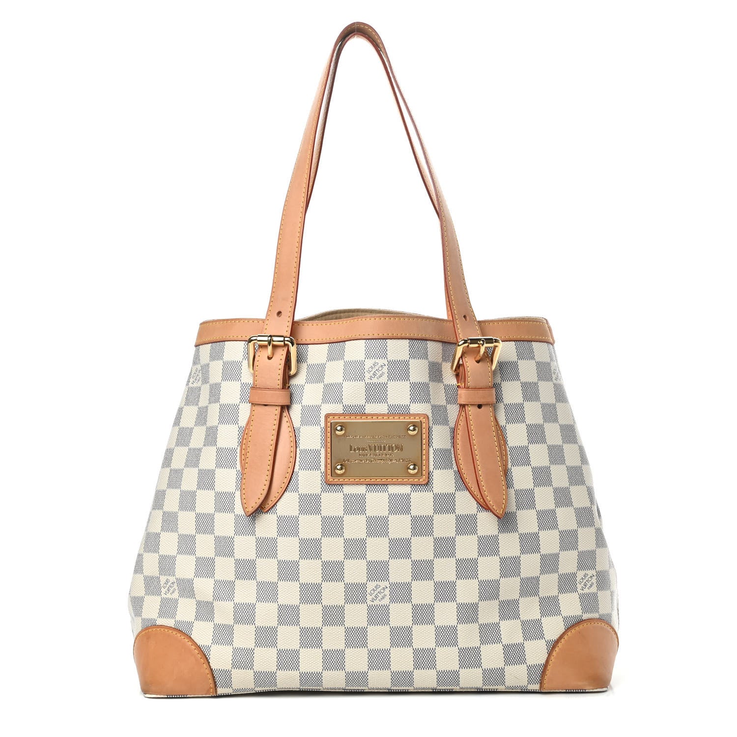 Louis Vuitton Damier Azur Hampstead MM 1 of 14
